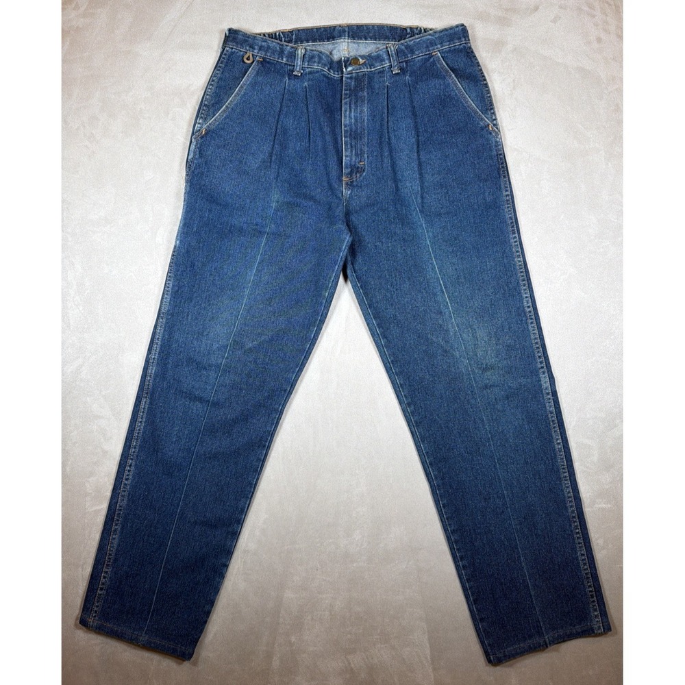 Vintage Wrangler Made in USA Relaxed Fit Jeans Men's 35x31 Elastic Waist